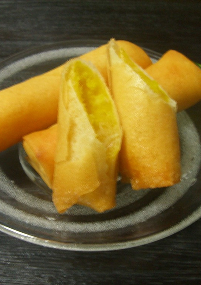 おさつとかぼちゃの春巻き揚げ-レシピのメイン写真