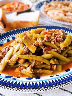 トルコ風モロッコいんげんと挽肉のトマト煮-レシピのメイン写真