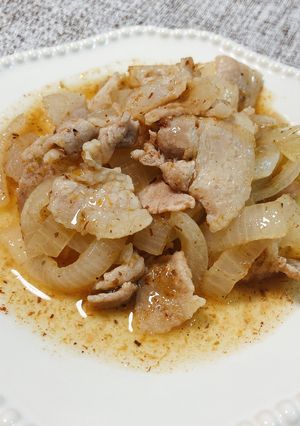 豚肉と玉葱の出汁×柚子胡椒煮-レシピのメイン写真