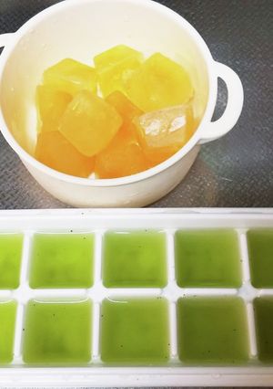 水出し抹茶玄米茶氷とレモンティー氷-レシピのメイン写真