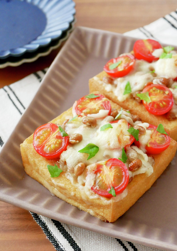 厚揚げと納豆のチーズ焼き-レシピのメイン写真
