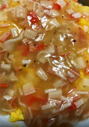 セロリチャーハンのカニカマ天津飯-レシピのメイン写真