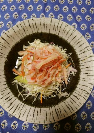 ヨウサマの減塩キャベツ＆カニカマの酢の物-レシピのメイン写真