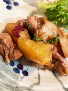 【ホットクック】さつまいもと鶏の甘辛炒め-レシピのメイン写真