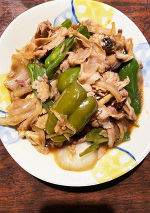 豚こま＆舞茸＆ピーマン焼肉ソース炒め-レシピのメイン写真