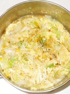 白菜と卵のスープ♪あるもので簡単漢方薬膳-レシピのメイン写真