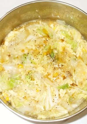 白菜と卵のスープ♪あるもので簡単漢方薬膳-レシピのメイン写真