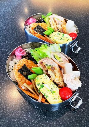 高校生弁当　20229月16肉巻き弁当-レシピのメイン写真
