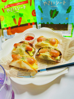 ベジートと餃子の皮でミニドッグ-レシピのメイン写真