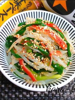 レンジで簡単♪ニラもやしの節約ナムル-レシピのメイン写真