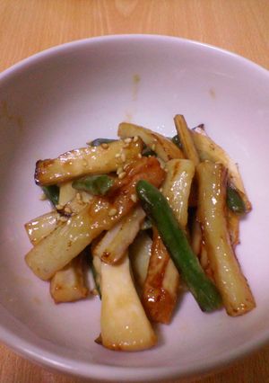 ちくわとえりんぎの醤油マヨ炒め-レシピのメイン写真
