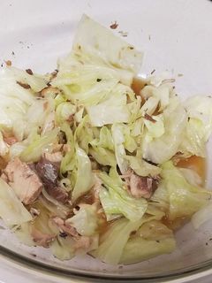 レンジで簡単☆キャベツとサバのめんつゆ煮-レシピのメイン写真