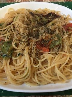 スパゲティ・ホットサラダ-レシピのメイン写真