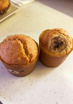 ココナッツバナナカップケーキ(マフィン)-レシピのメイン写真