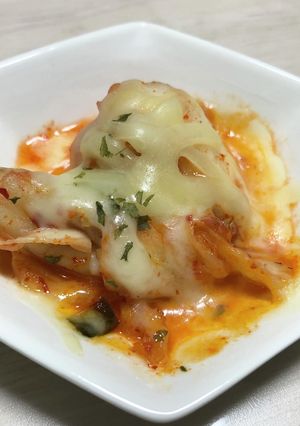 レンジでキムチーズ-レシピのメイン写真