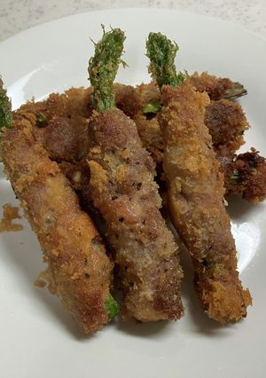 お財布にも優しい、アスパラの肉巻きフライ-レシピのメイン写真