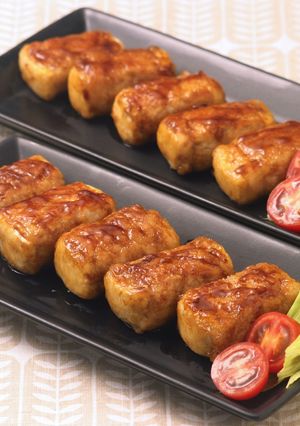 ソースで簡単！ジューシー☆肉巻き豆腐-レシピのメイン写真