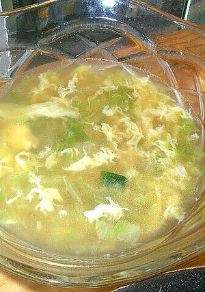 ５分でできる白菜卵とじコンソメスープ-レシピのメイン写真