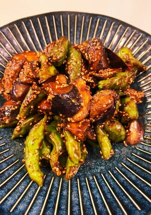 ナスとししとうの甘辛味噌炒め-レシピのメイン写真