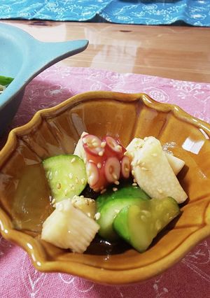 タコと山芋のあっさり和え物-レシピのメイン写真