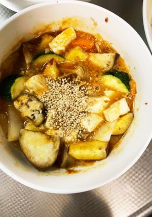 肉無ほんのりシーフードキムチ味春雨炒め煮-レシピのメイン写真