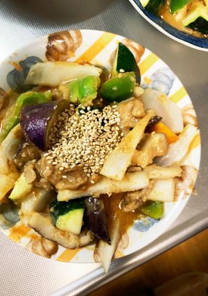 きな粉シシリアン味豚こま大根青椒肉絲風-レシピのメイン写真
