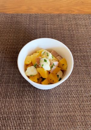 インカのひとみチーズベーコンサラダ-レシピのメイン写真