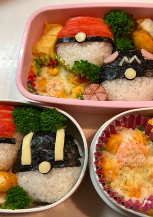 簡単!モンスターボールおにぎり-レシピのメイン写真