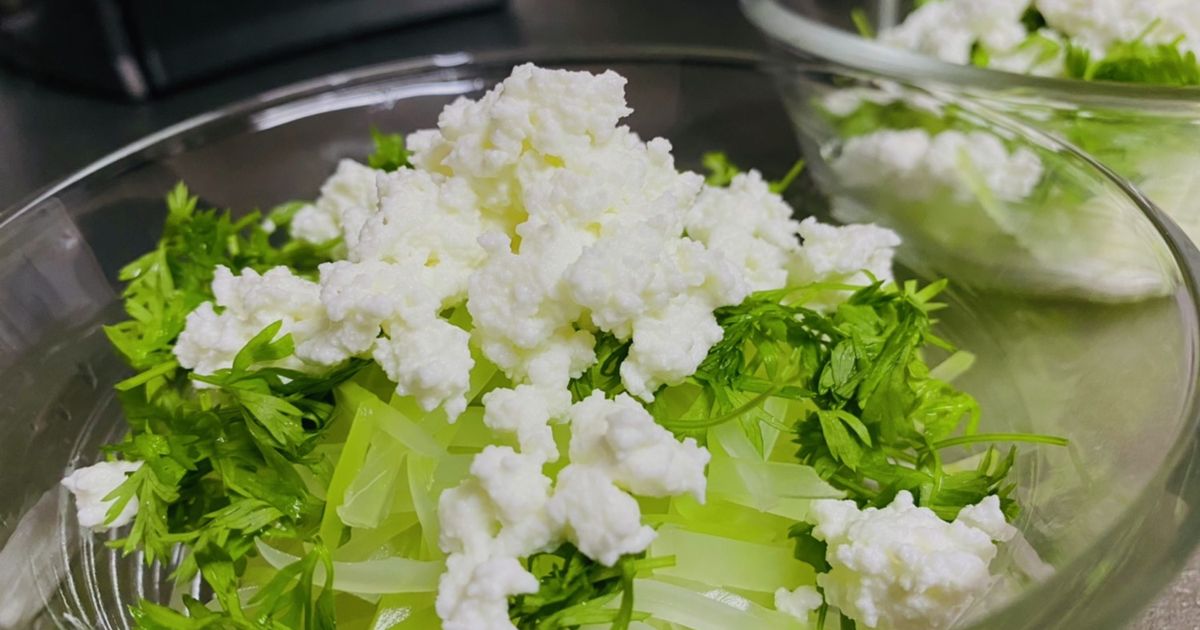 ホエイ・リコッタチーズの青パパイヤサラダ by ♡マッキークッキング