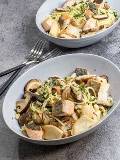 秋満載!鮭ときのこの和風パスタ-レシピのメイン写真