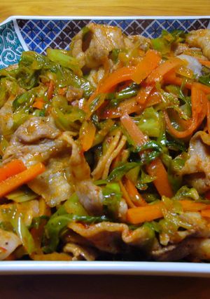 ピリカラ！野菜と豚肉炒め！簡単一品料理-レシピのメイン写真