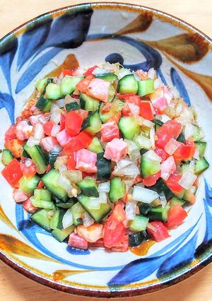 ベーコンと野菜の角切りサラダ-レシピのメイン写真