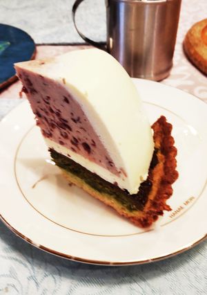 抹茶アーモンドタルト＆バニラと小豆ムース-レシピのメイン写真