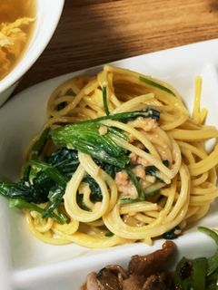 鮭とほうれん草のクリームパスタ-レシピのメイン写真