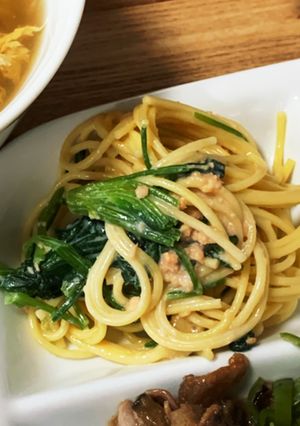 鮭とほうれん草のクリームパスタ-レシピのメイン写真
