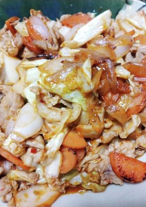 青麻辣醤で辛さが心地よい豚キムチ-レシピのメイン写真