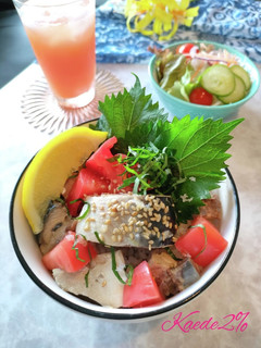 簡単!鯖缶トマト丼-レシピのメイン写真