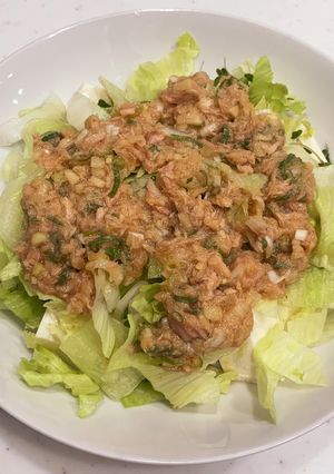 ♡豆腐とレタスのツナだれサラダ♡-レシピのメイン写真