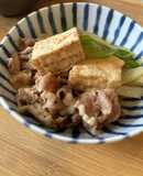 簡単★煮込むだけのすき焼き風肉豆腐