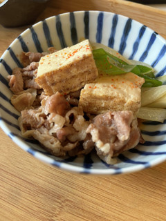 簡単★煮込むだけのすき焼き風肉豆腐-レシピのメイン写真
