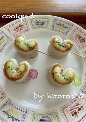 お弁当☆チーズ inハートちくわ-レシピのメイン写真