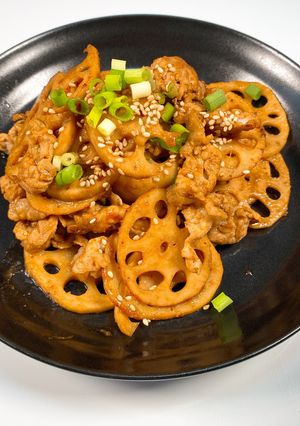 豚肉とレンコンの味噌炒め-レシピのメイン写真