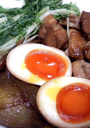 鶏肉のさっぱり煮　とろ～り味玉つき-レシピのメイン写真