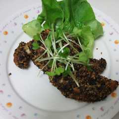 รูปของ ささみのゴマつけて焼き☆