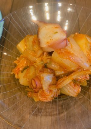 じゃがいも、タコ、キムチの前菜-レシピのメイン写真