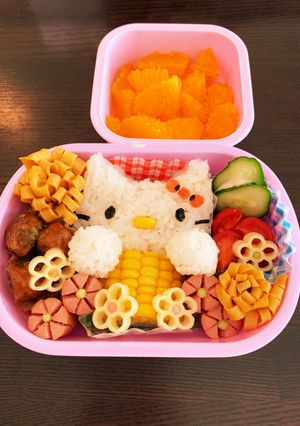 キティーちゃんキャラ弁☆幼稚園用☆2歳-レシピのメイン写真
