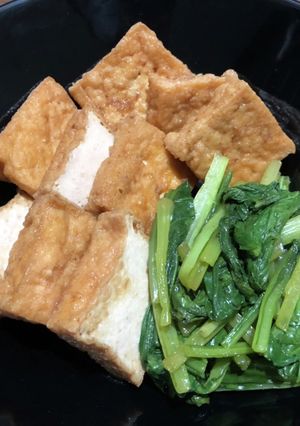 厚揚げと小松菜の【煮物】-レシピのメイン写真