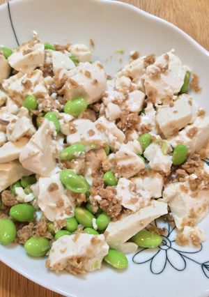 「さばフレーク」と枝豆の豆腐サラダ-レシピのメイン写真