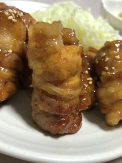 肉巻き厚揚げの照り焼き【節約メニュー】-レシピのメイン写真