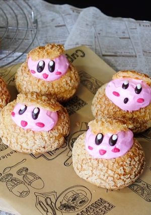星のカービィ シュークリーム-レシピのメイン写真